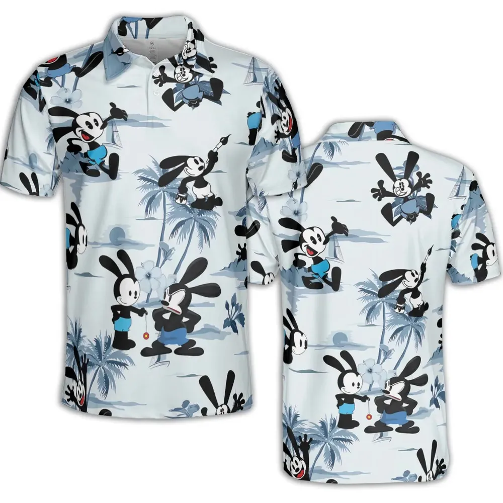 Oswald the Lucky Rabbit AOP Men/Women Polo Shirt - 2