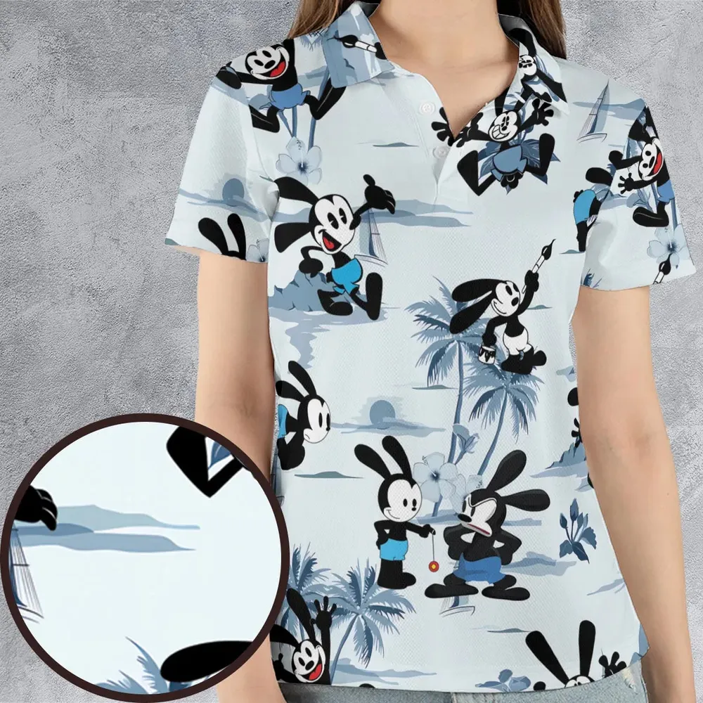 Oswald the Lucky Rabbit AOP Men/Women Polo Shirt - 4