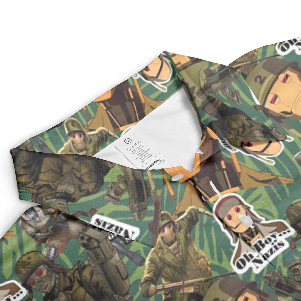GI Robot Creature Commandos AOP Men/Women Polo Shirt - 3