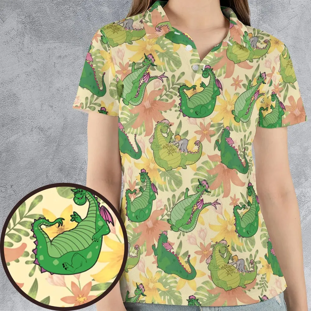 Elliott Dragon Pete's Dragon AOP Men/Women Polo Shirt - 4