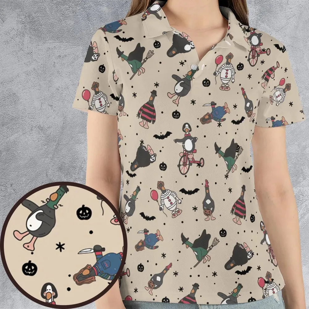 Quack Killer Horror AOP Men/Women Polo Shirt - 4