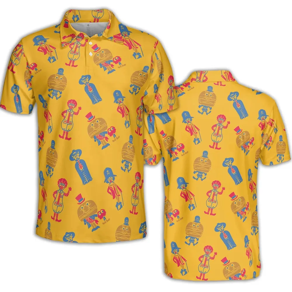 Mcdonaldland Lineup AOP Men/Women Polo Shirt - 2