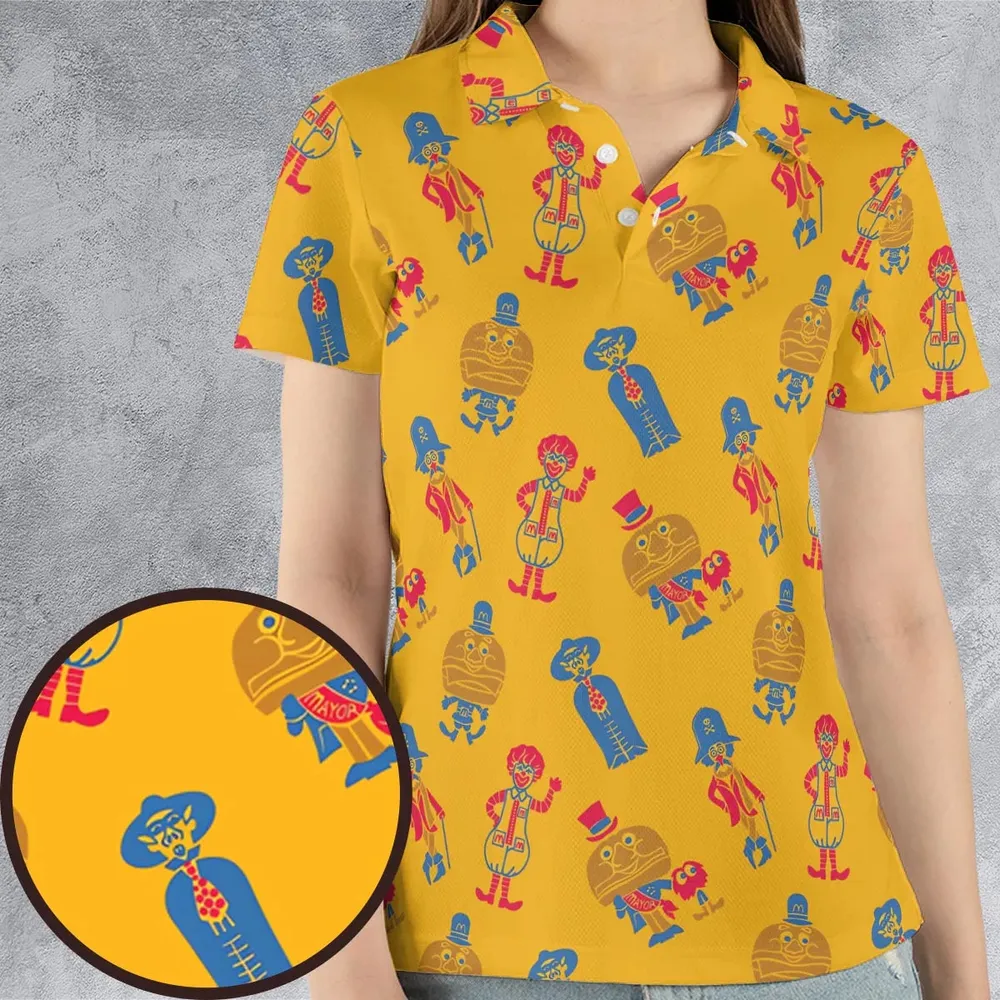 Mcdonaldland Lineup AOP Men/Women Polo Shirt - 4