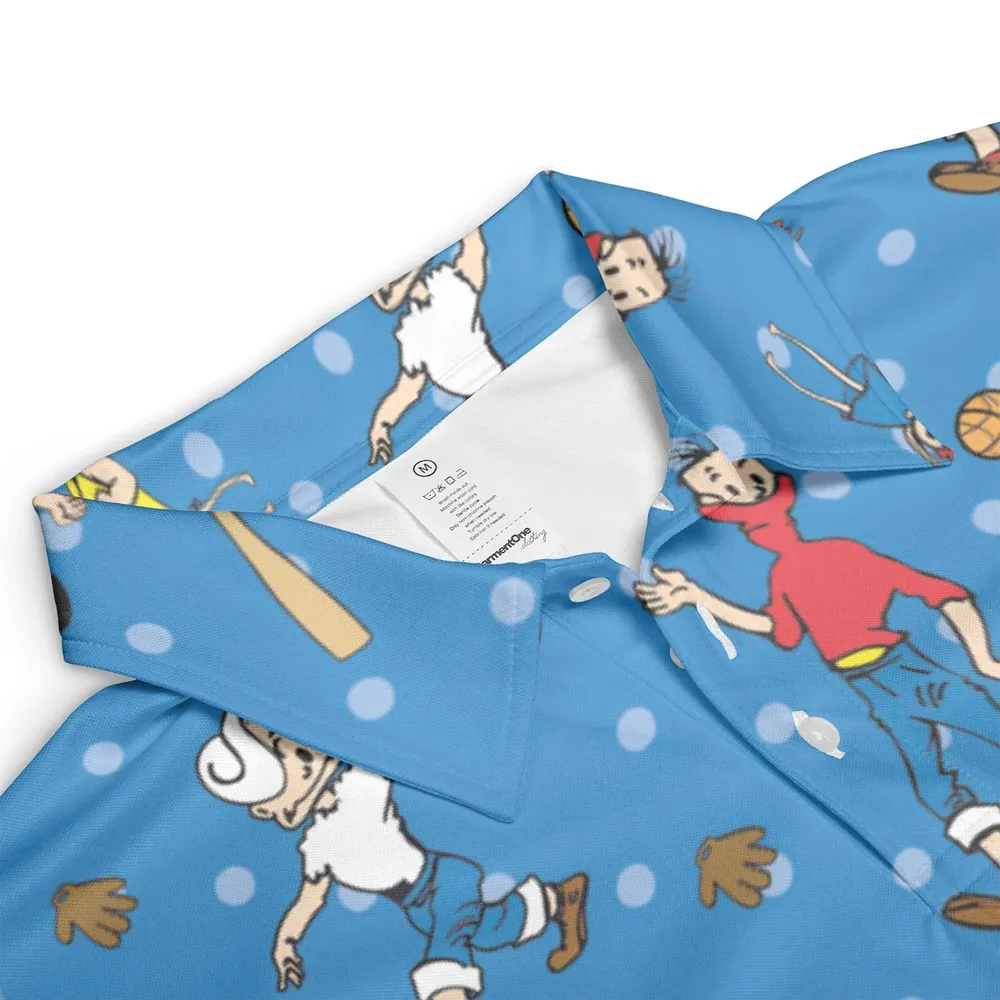 Bazooka Joe and His Friends AOP Men/Women Polo Shirt - 3
