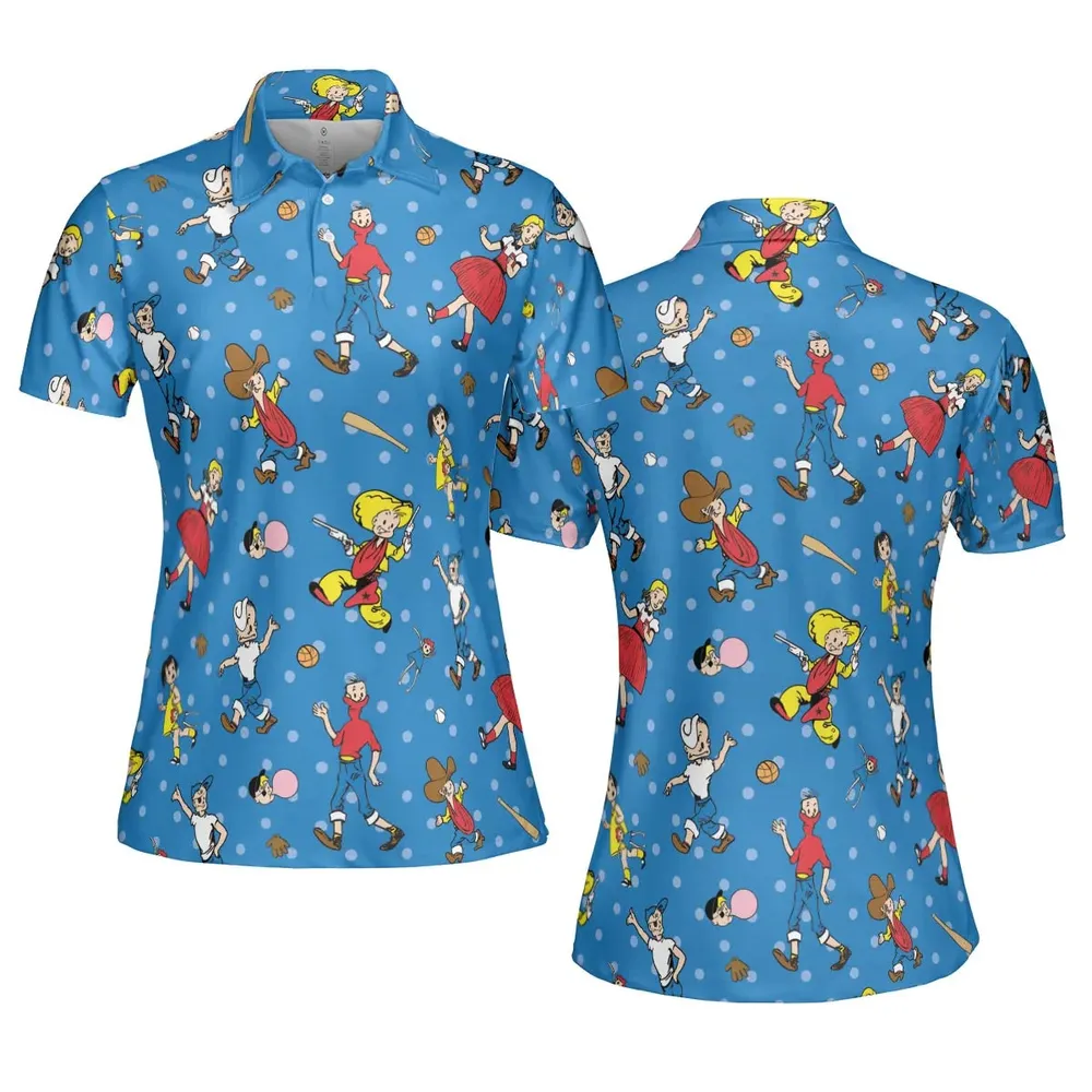 Bazooka Joe and His Friends AOP Men/Women Polo Shirt - 5