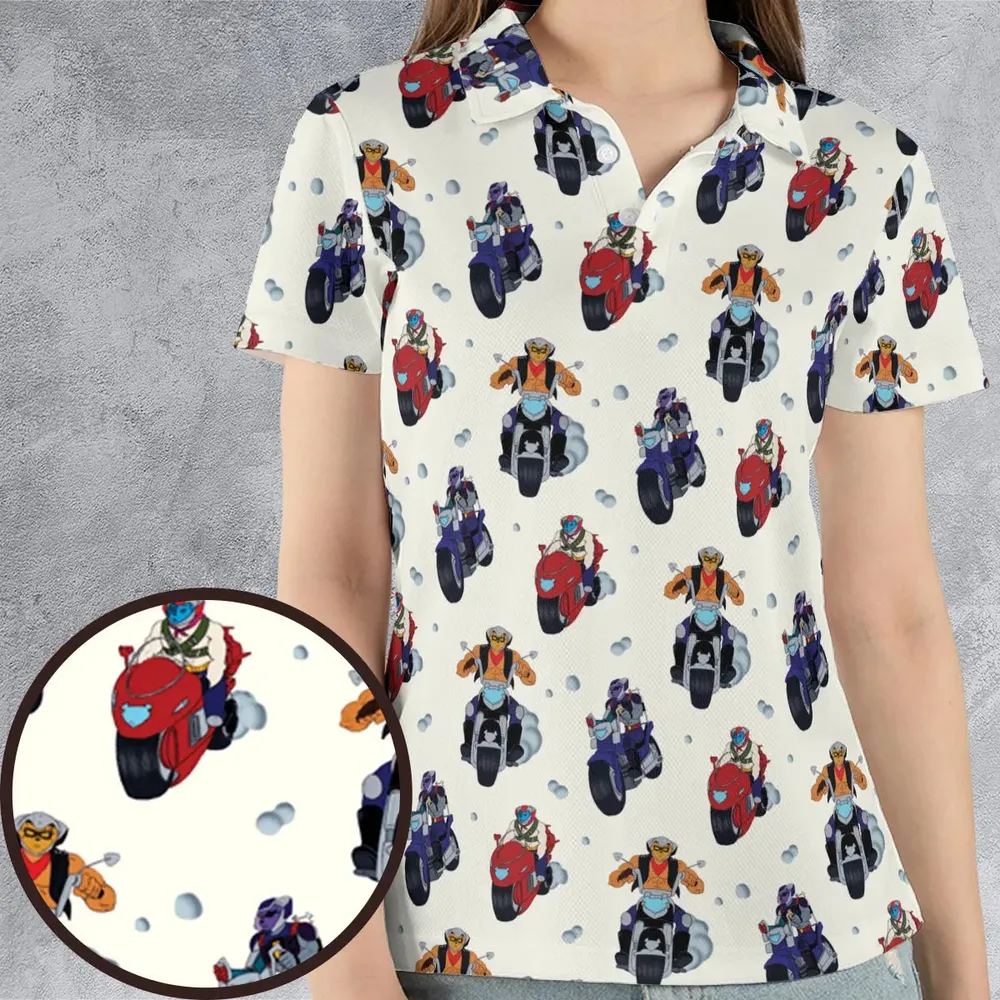 Biker Mice Characters AOP Men/Women Polo Shirt - 4