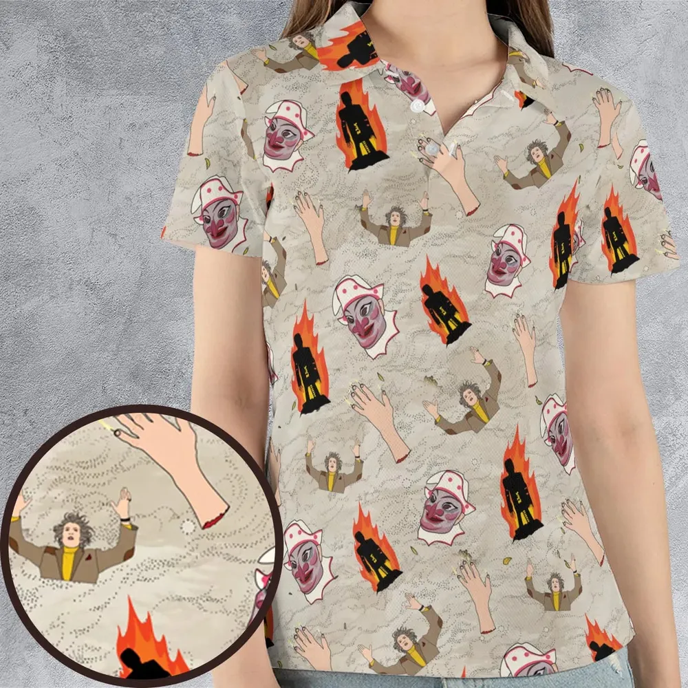 The Wicker Man Pattern AOP Men/Women Polo Shirt - 4