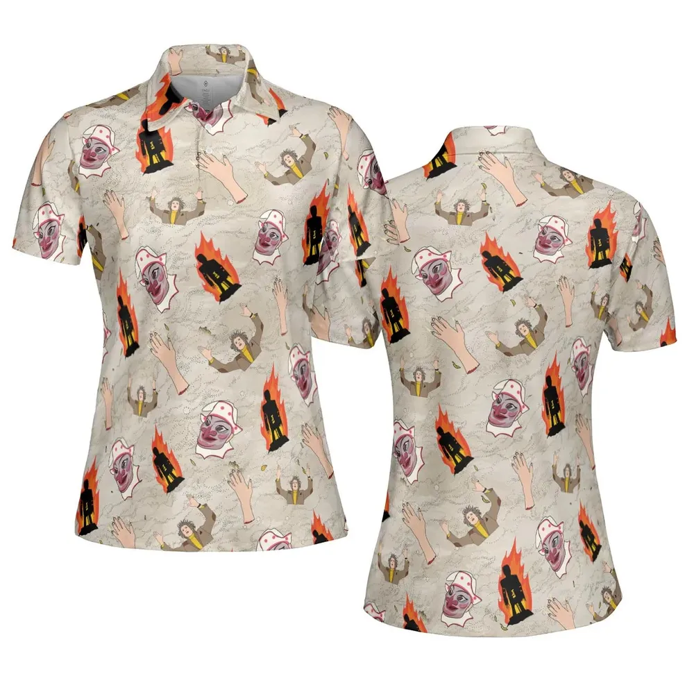 The Wicker Man Pattern AOP Men/Women Polo Shirt - 5