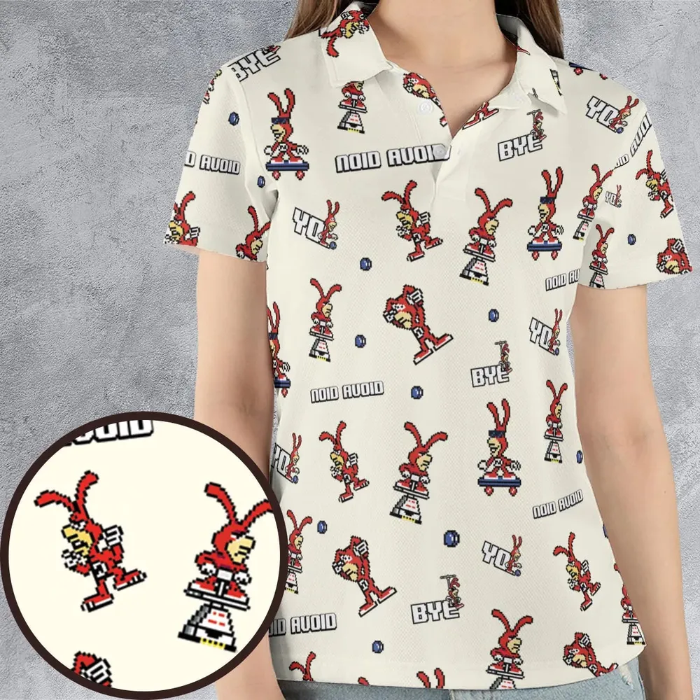 Avoid The Noid Yo Noid AOP Men/Women Polo Shirt - 4