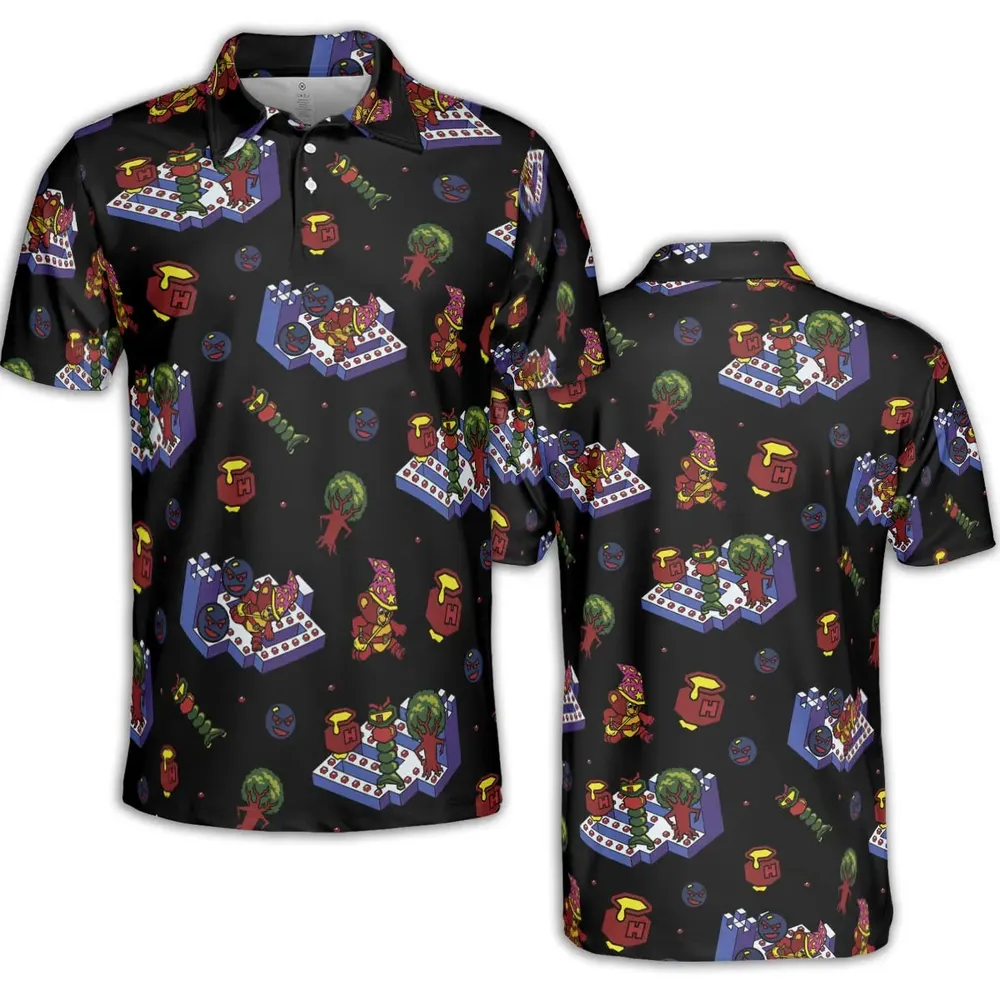 Bentley Bear Crystal Castles AOP Men/Women Polo Shirt - 2