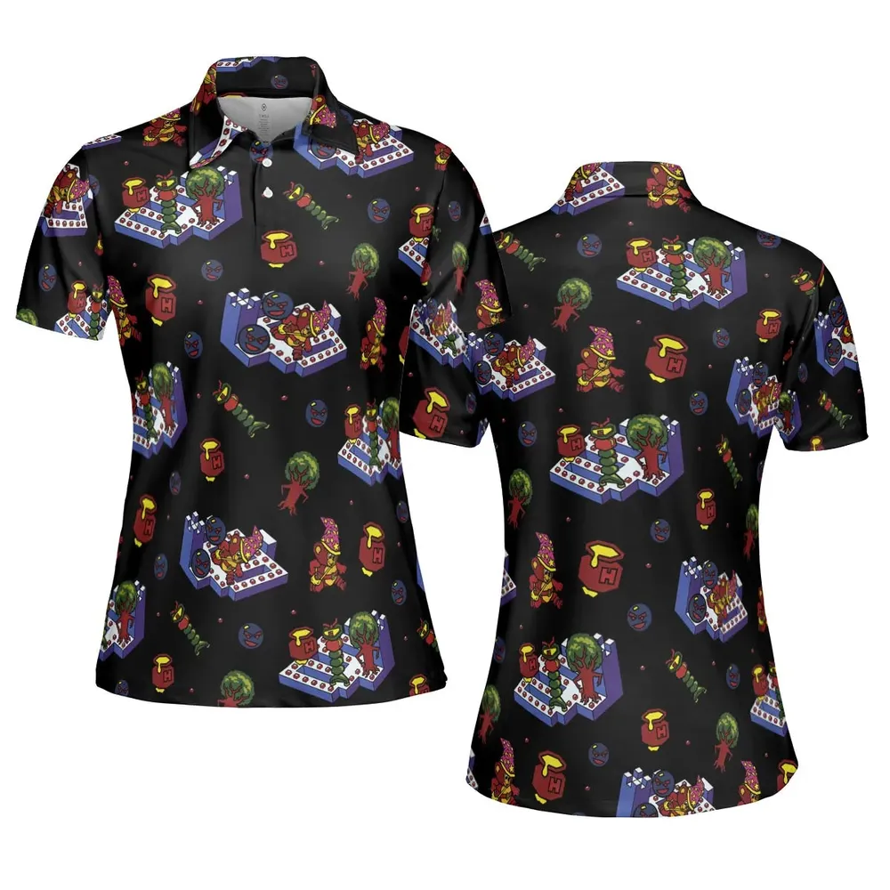 Bentley Bear Crystal Castles AOP Men/Women Polo Shirt - 5