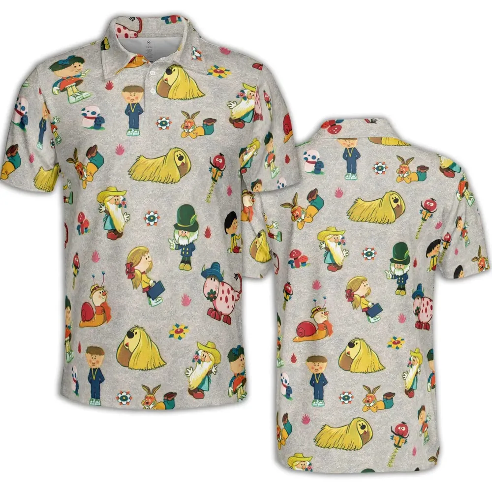 The Magic Roundabout Characters AOP Men/Women Polo Shirt - 2