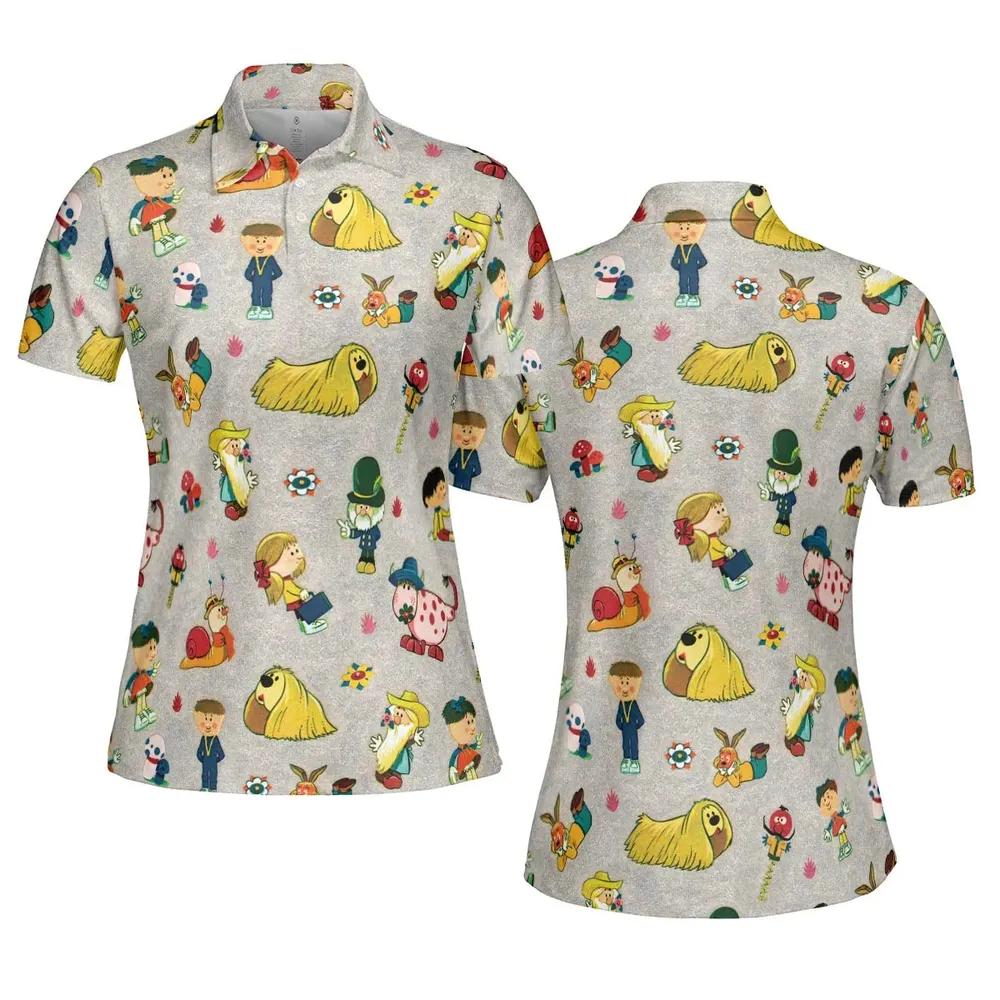 The Magic Roundabout Characters AOP Men/Women Polo Shirt - 5