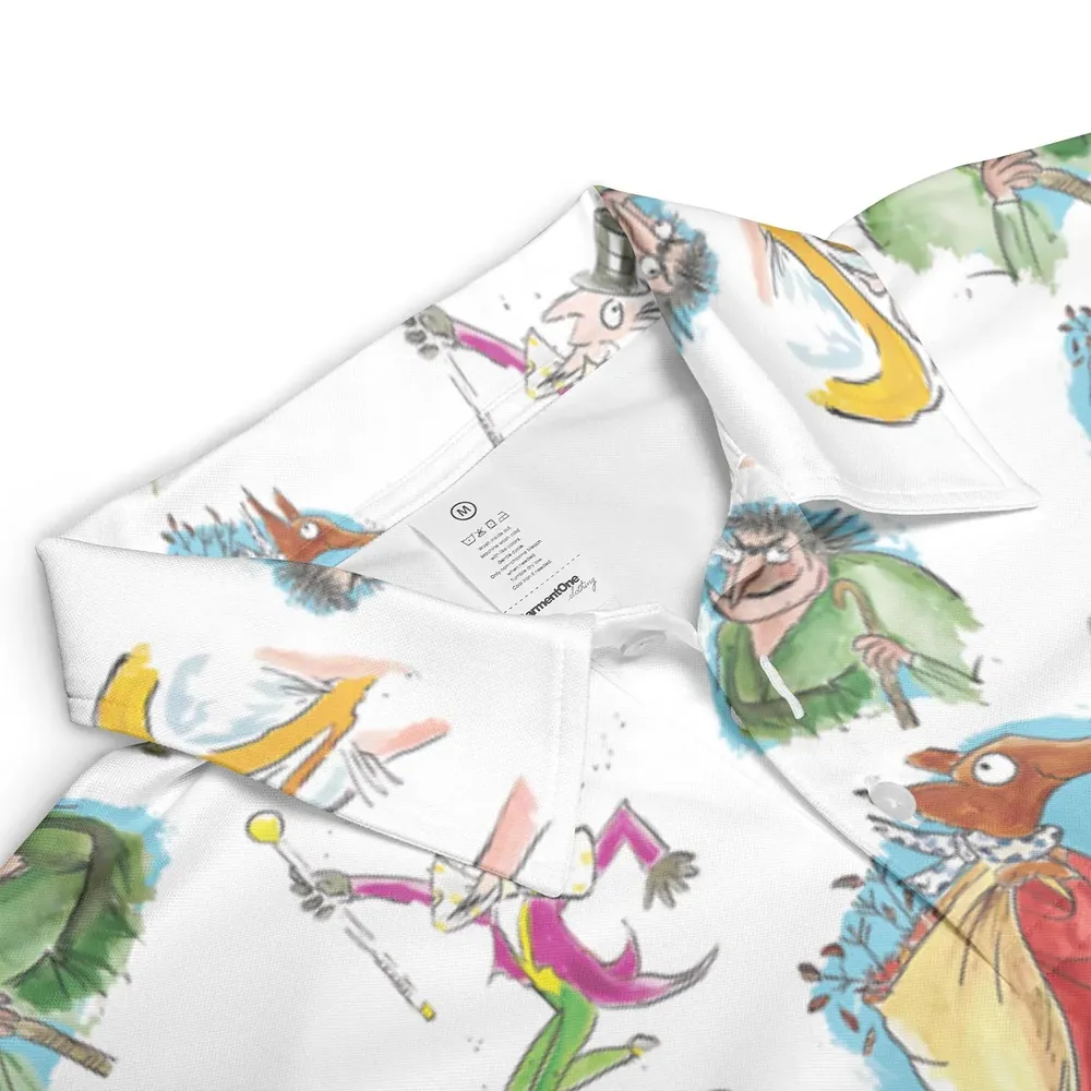 Roald Dahl Characters AOP Men/Women Polo Shirt - 3