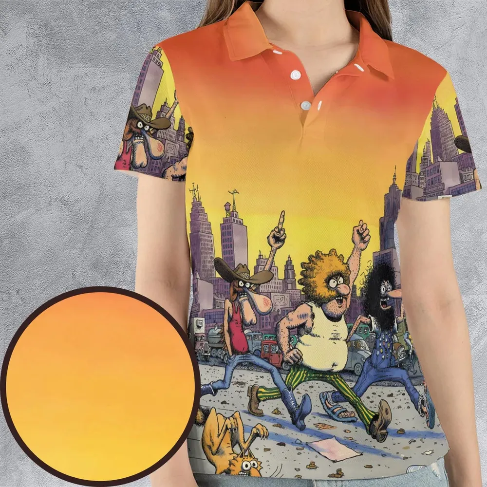 The Fabulous Furry Freak Brothers AOP Men/Women Polo Shirt - 4