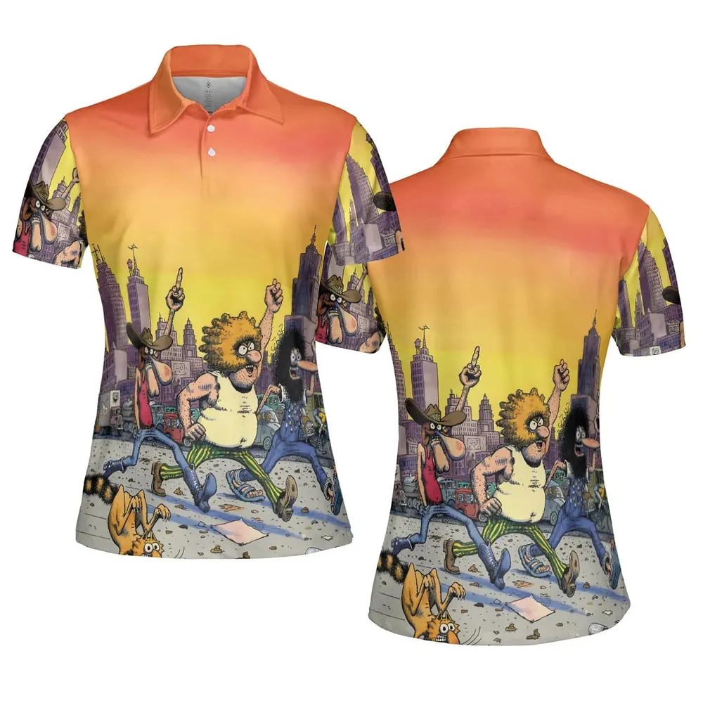 The Fabulous Furry Freak Brothers AOP Men/Women Polo Shirt - 5