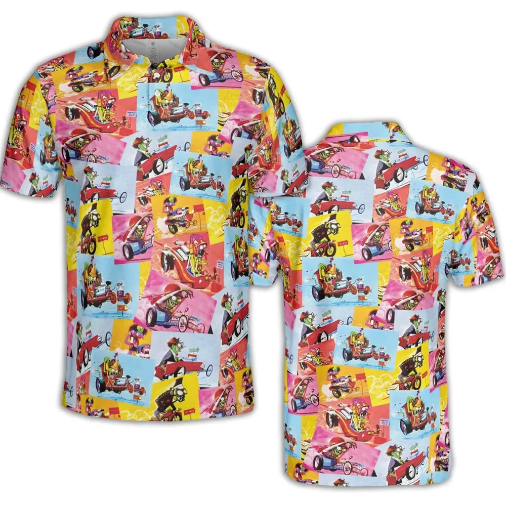 The Sounds Of The Weird-Ohs AOP Men/Women Polo Shirt - 2