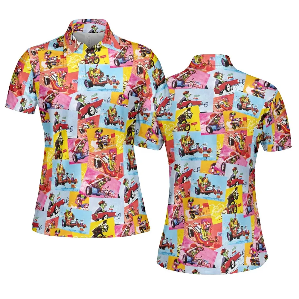 The Sounds Of The Weird-Ohs AOP Men/Women Polo Shirt - 5