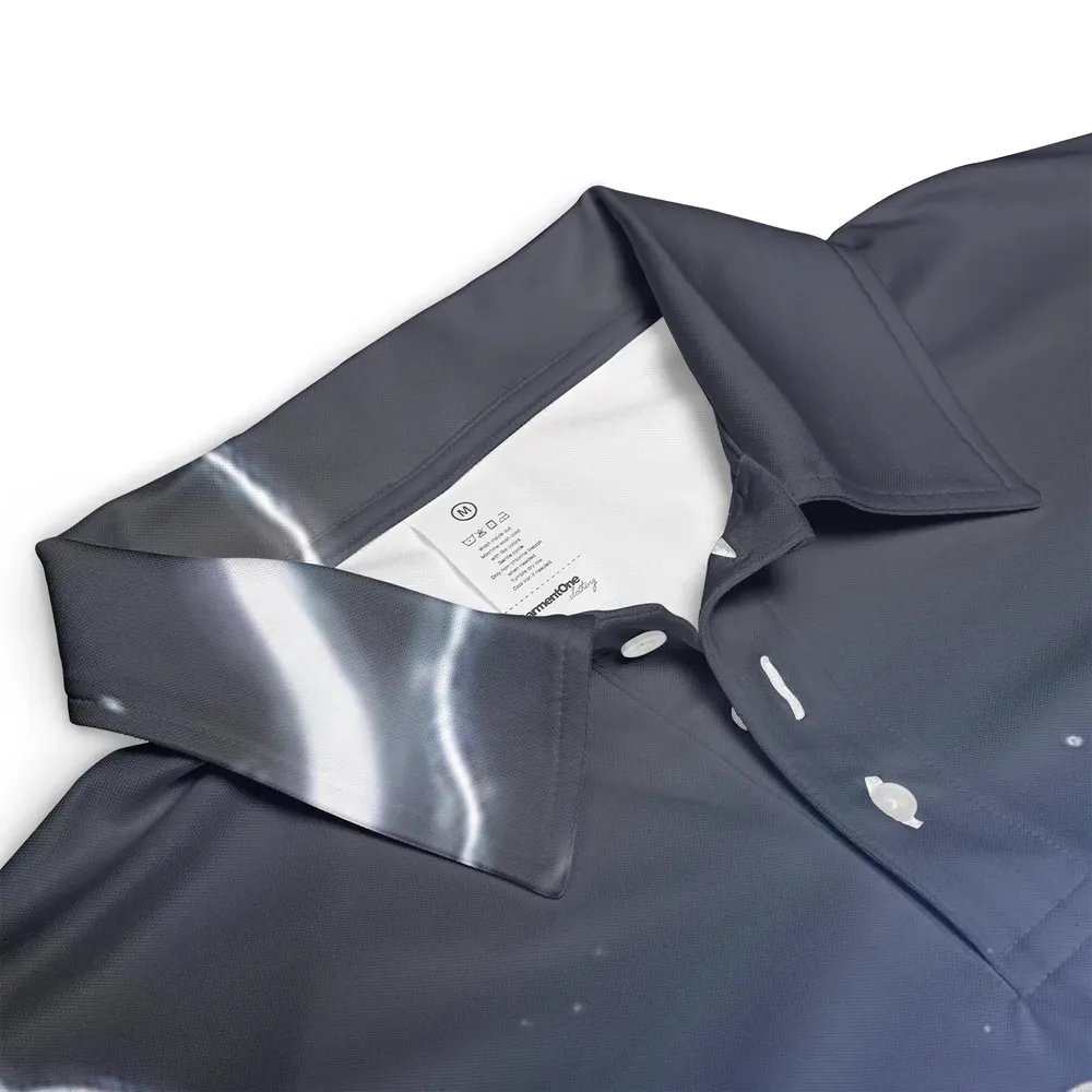 Retro Moon Mac Tonight AOP Men/Women Polo Shirt - 3