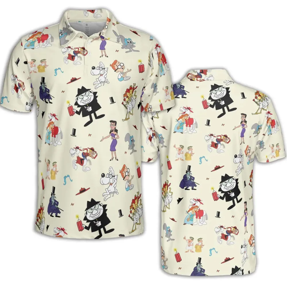 Bullwinkle’s Boss AOP Men/Women Polo Shirt - 2