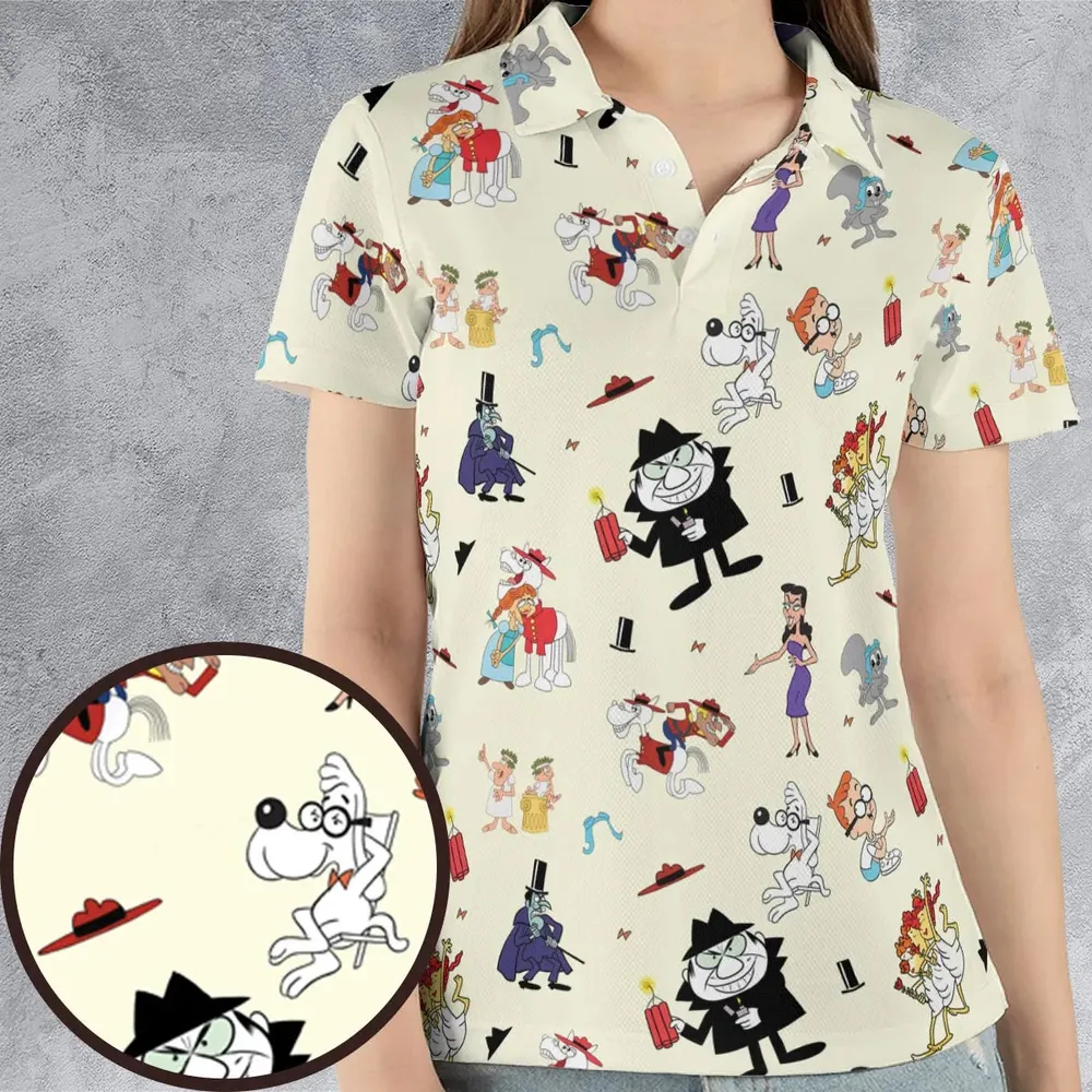 Bullwinkle’s Boss AOP Men/Women Polo Shirt - 4