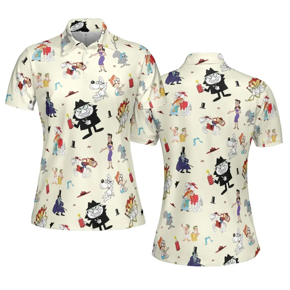 Bullwinkle’s Boss AOP Men/Women Polo Shirt - 5