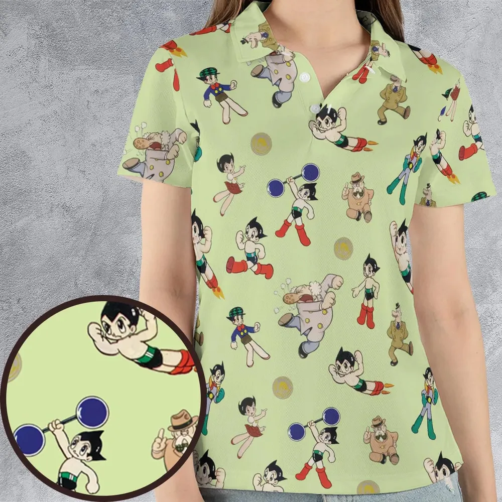 Astro Boy Characters AOP Men/Women Polo Shirt - 4