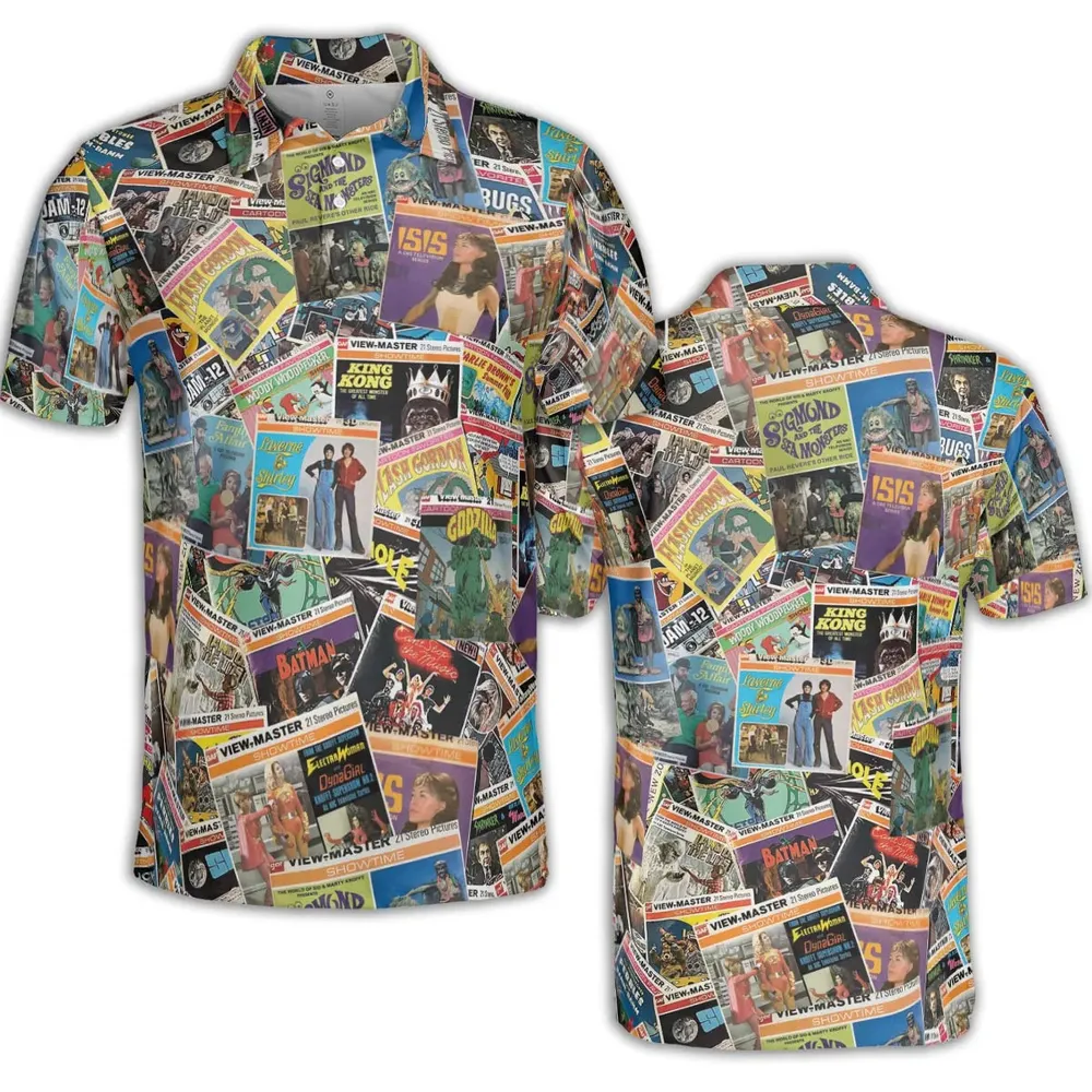 View-Master Collage AOP Men/Women Polo Shirt - 2