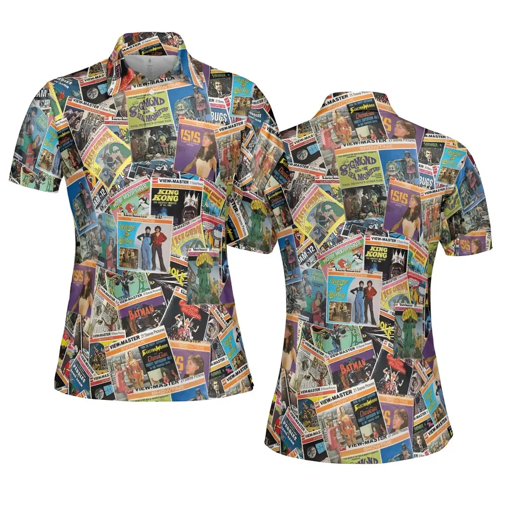 View-Master Collage AOP Men/Women Polo Shirt - 5