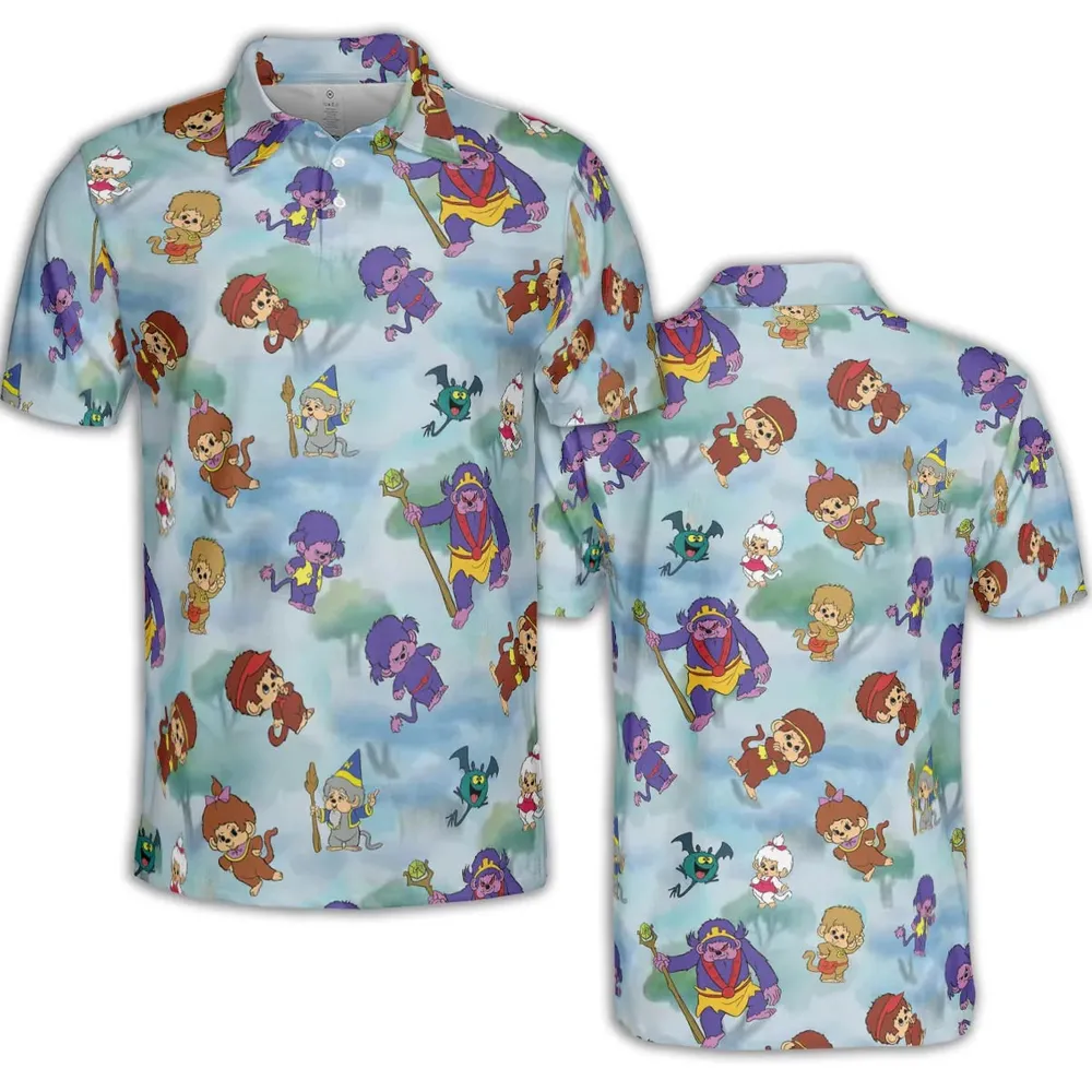 Monchhichis Cartoon Characters AOP Men/Women Polo Shirt - 2