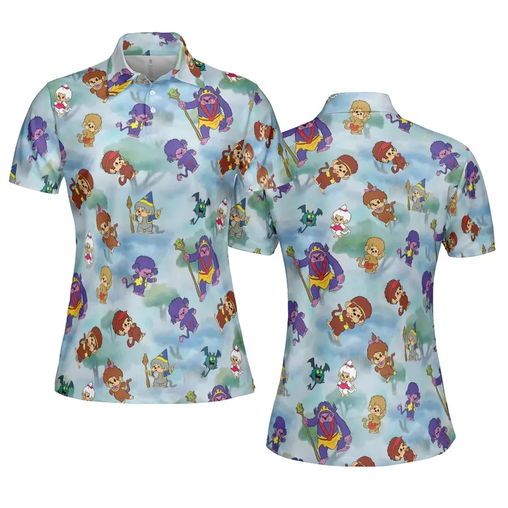 Monchhichis Cartoon Characters AOP Men/Women Polo Shirt - 5