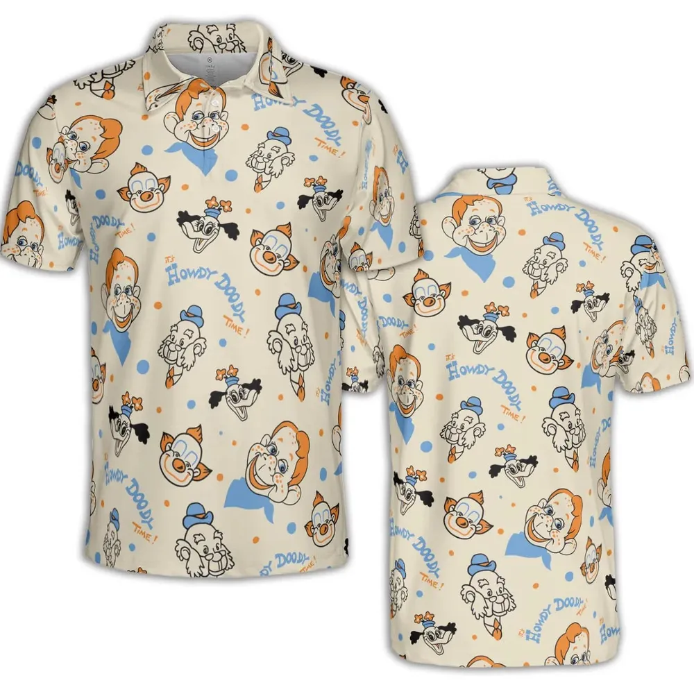 The Howdy Doody TIme AOP Men/Women Polo Shirt - 2