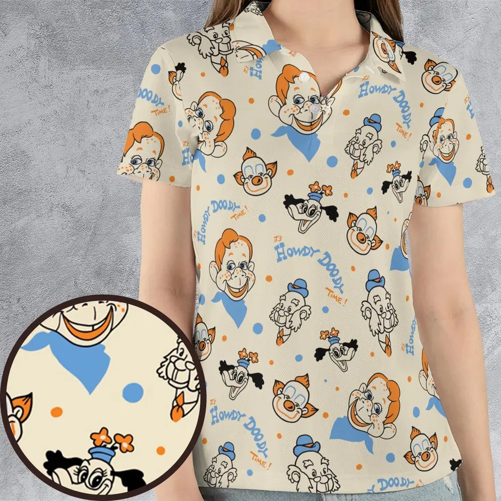 The Howdy Doody TIme AOP Men/Women Polo Shirt - 4