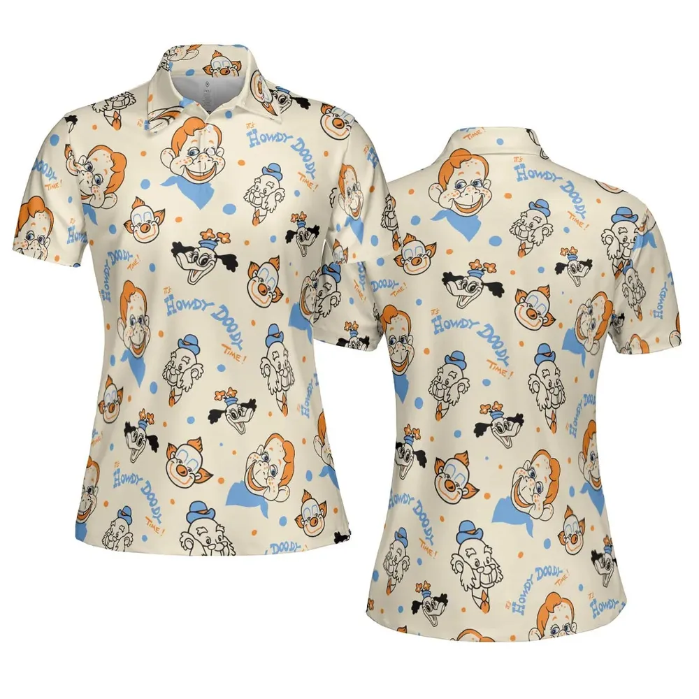 The Howdy Doody TIme AOP Men/Women Polo Shirt - 5