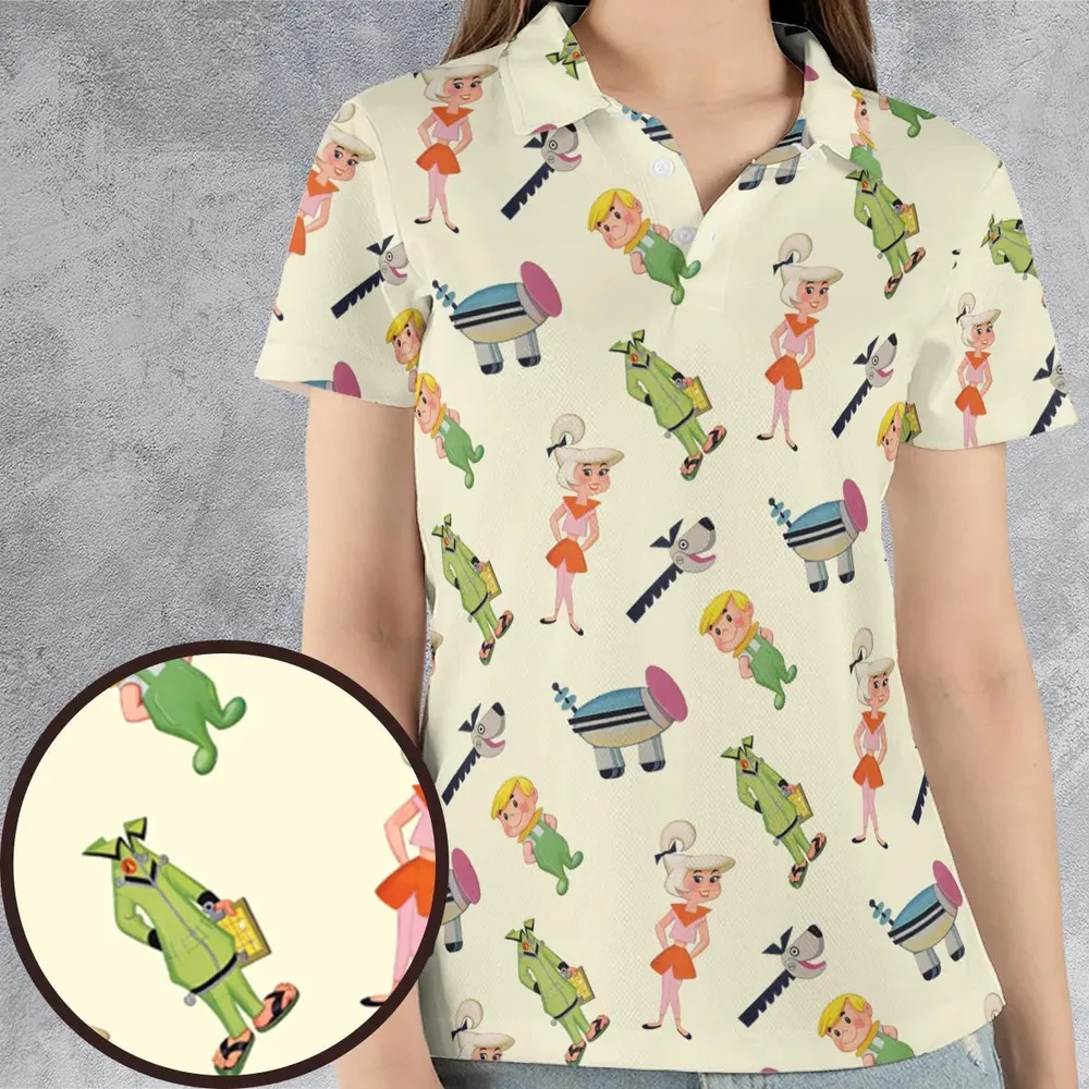 Toon Time The Jetsons AOP Men/Women Polo Shirt - 4