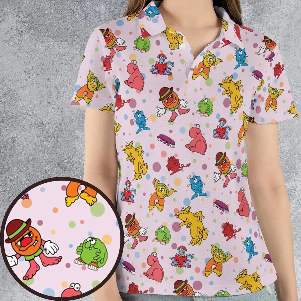 Willy Wonka  Candy Club AOP Men/Women Polo Shirt - 4