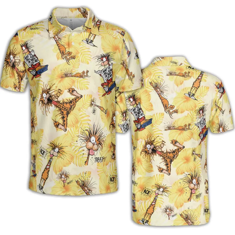 Bill The Cat Bloom County AOP Men/Women Polo Shirt - 2
