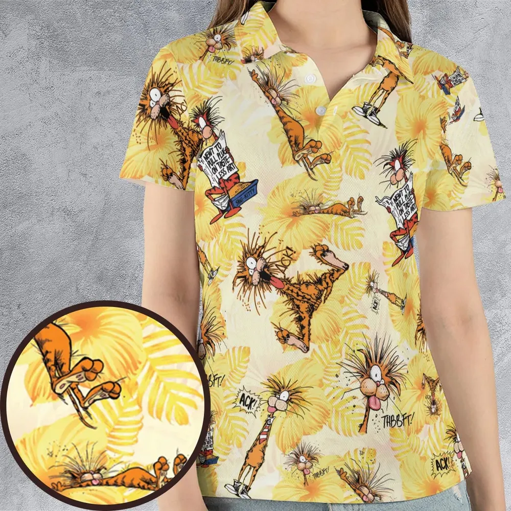 Bill The Cat Bloom County AOP Men/Women Polo Shirt - 4