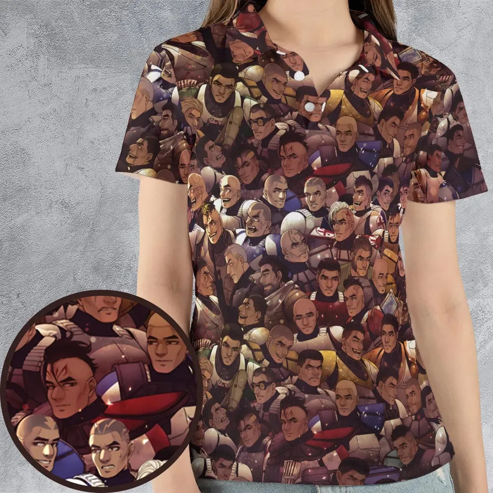 Clones-only Star Wars AOP Men/Women Polo Shirt - 4