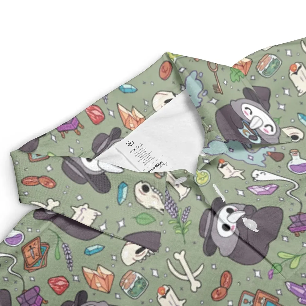 Plague Doctor AOP Men/Women Polo Shirt - 3