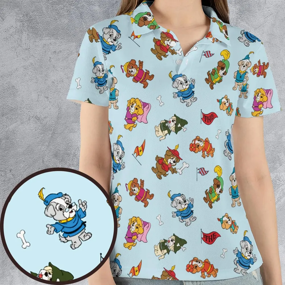 Pup Power The Biskitts AOP Men/Women Polo Shirt - 4