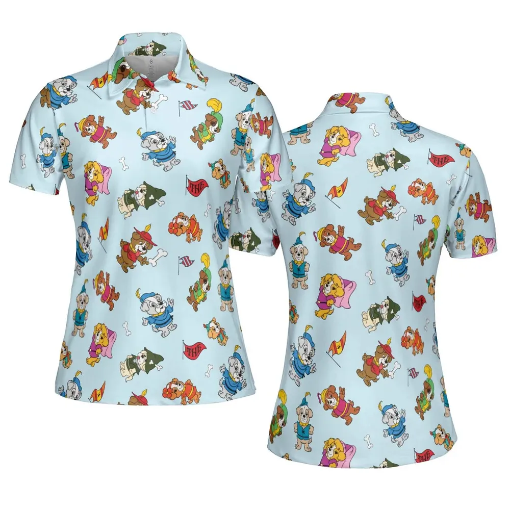 Pup Power The Biskitts AOP Men/Women Polo Shirt - 5