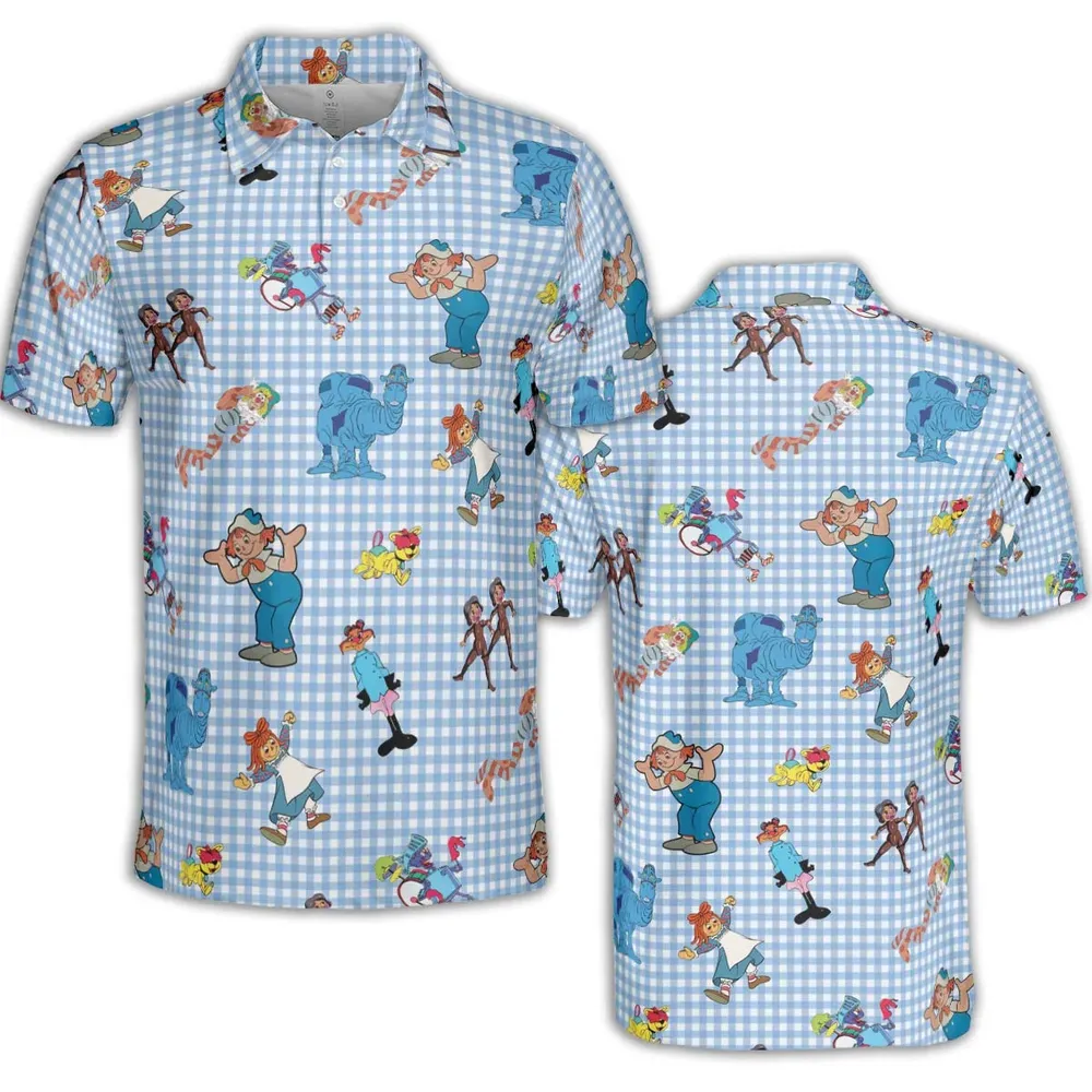 Wholesome Memories Stitched Raggedy Ann & Andy AOP Men/Women Polo Shirt - 2