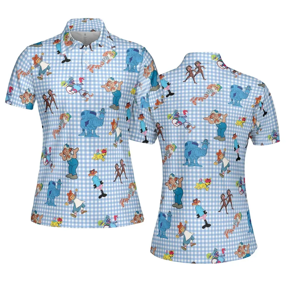 Wholesome Memories Stitched Raggedy Ann & Andy AOP Men/Women Polo Shirt - 5