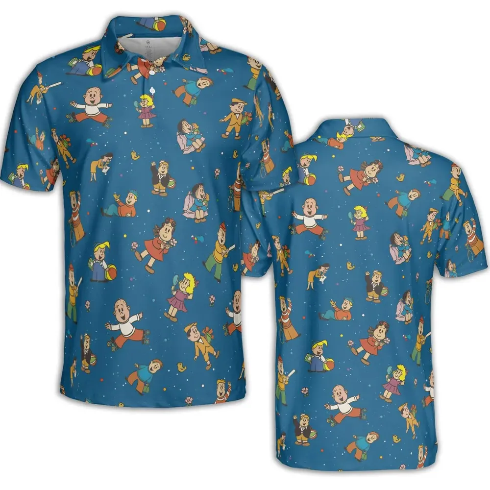 Cartoon Throwback The Little Lulu Show AOP Men/Women Polo Shirt - 2