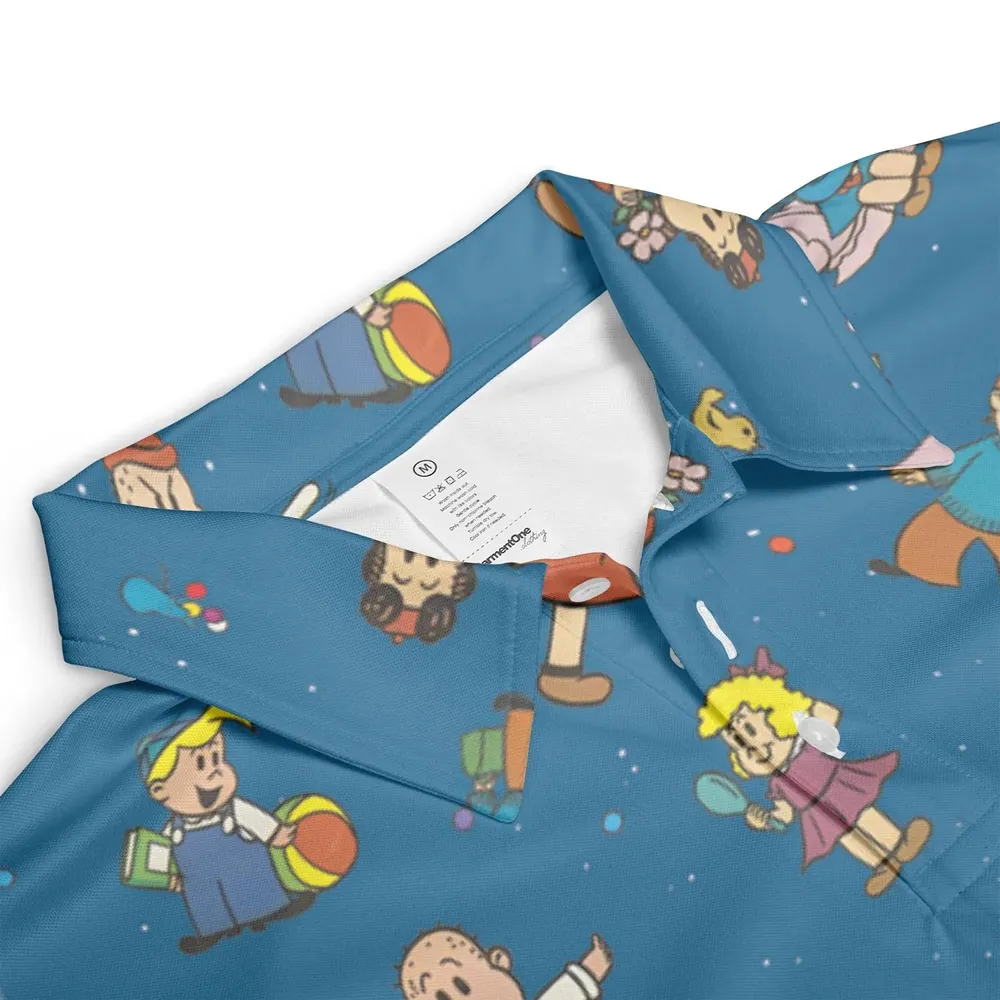 Cartoon Throwback The Little Lulu Show AOP Men/Women Polo Shirt - 3
