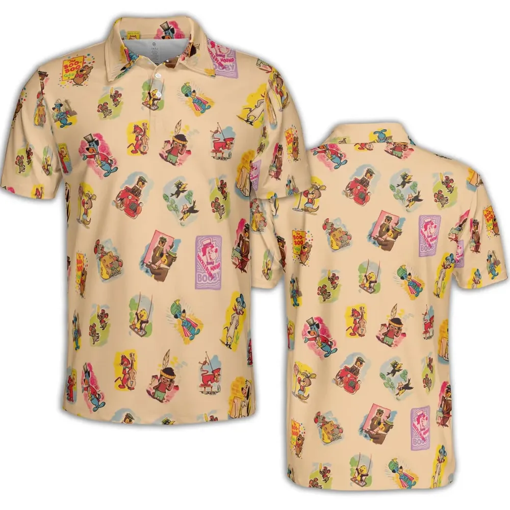 Huckleberry Hound Booby AOP Men/Women Polo Shirt - 2