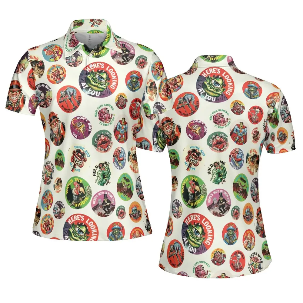 Nostalgic Memories Ugly Buttons AOP Men/Women Polo Shirt - 5