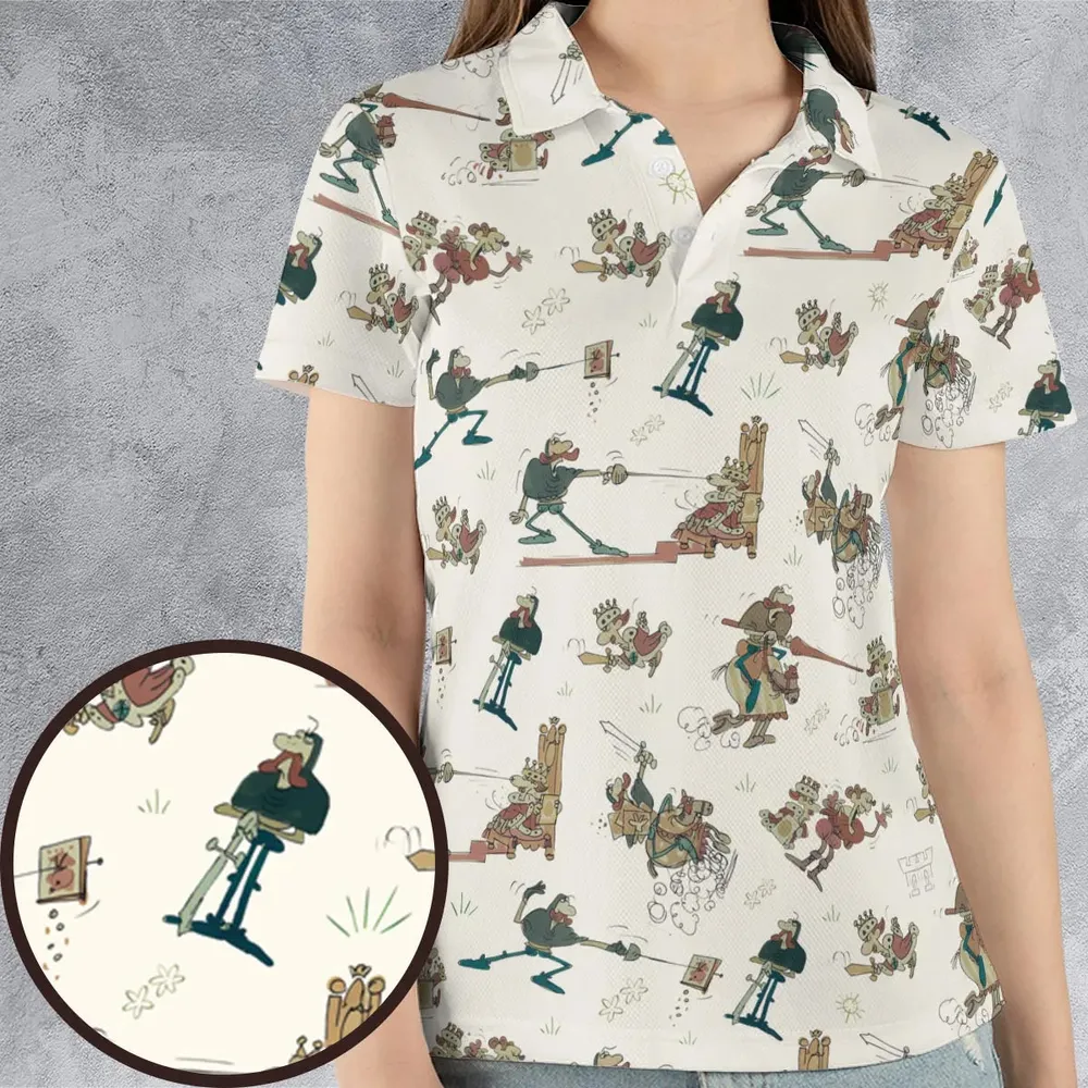 Cap'n Crunch And King Vitaman Character AOP Men/Women Polo Shirt - 4
