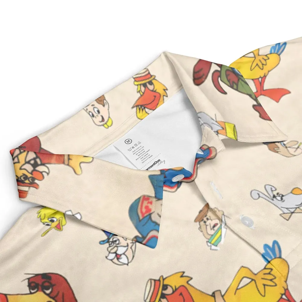 Bozo The Clown And Friends AOP Men/Women Polo Shirt - 3